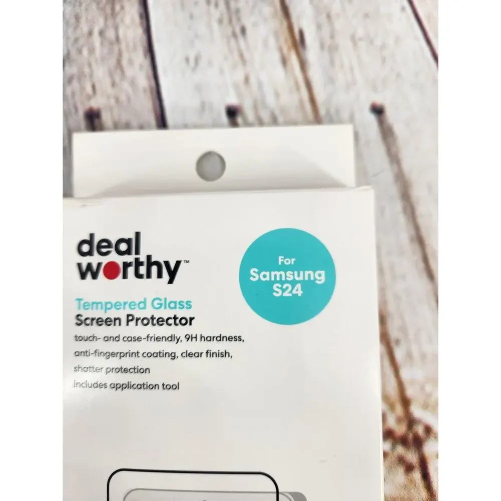 Deal Worthy Samsung S24 Tempered Glass Screen Protector NEW 1 Count